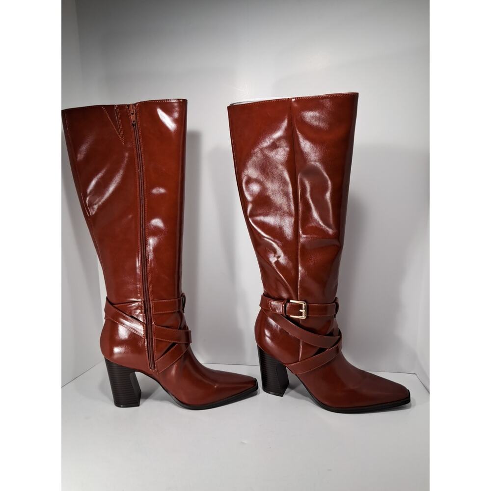 GuessWilderr Heeled Riding Boot Womens 8.5 Brown
